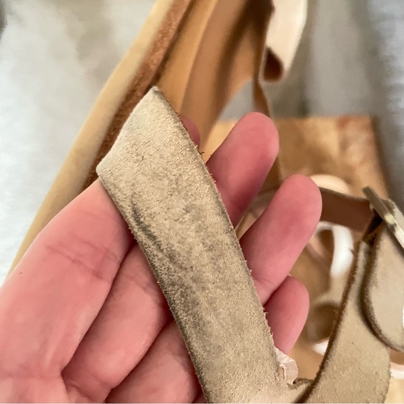 Kork-Ease Zukey T-Strap Leather Suede Sandals Size 9 - Picture 5 of 6